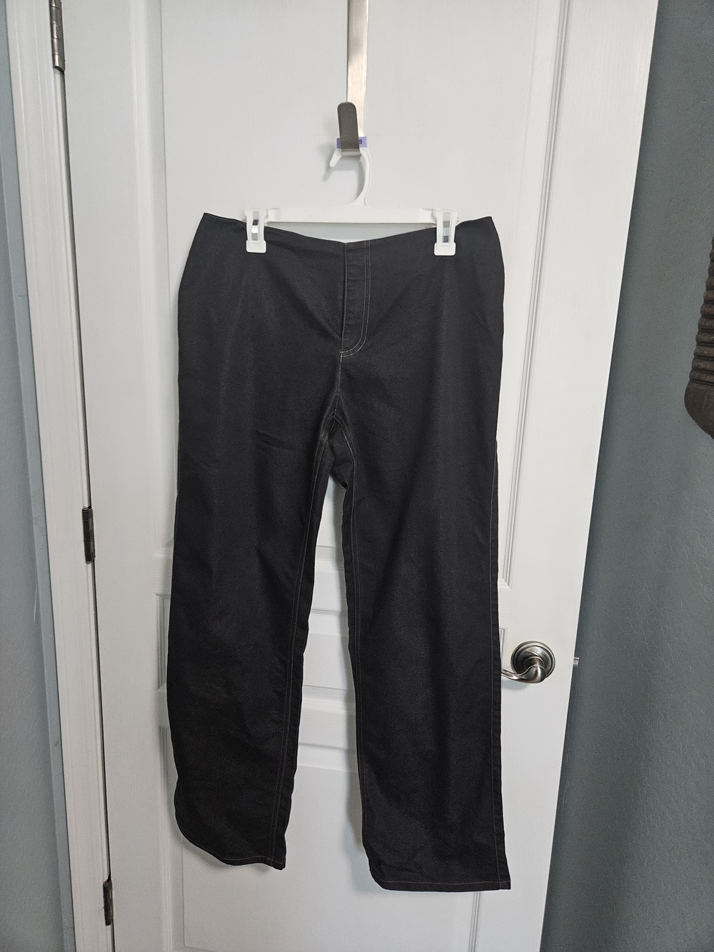 Company Ellen Tracy Jeans Dark Denim Pants Wide Leg Low Rise Womens 10